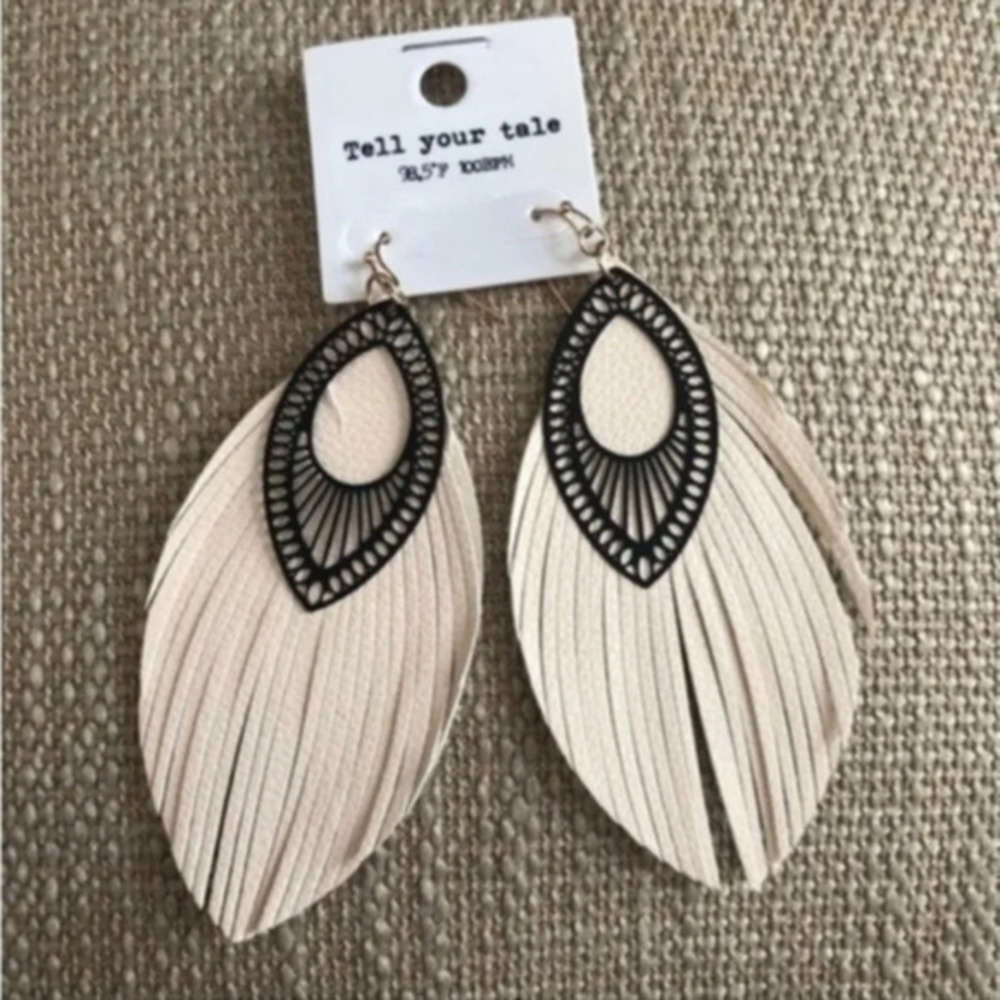 NWT Tell Your Tale Vegan Earrings - Picture 1 of 3